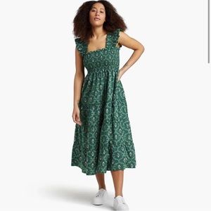 Hill House: Emerald Trellis Ellie Nap Dress